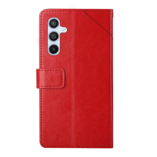 For Samsung Galaxy S24+ 5G Y-shaped Pattern Flip Leather Phone Case(Red)