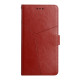 For Samsung Galaxy S24+ 5G Y-shaped Pattern Flip Leather Phone Case(Brown)