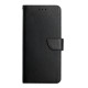 For Samsung Galaxy S24+ 5G HT02 Genuine Leather Fingerprint-proof Flip Phone Case(Black)