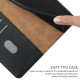 For Samsung Galaxy S24+ 5G HT02 Genuine Leather Fingerprint-proof Flip Phone Case(Black)