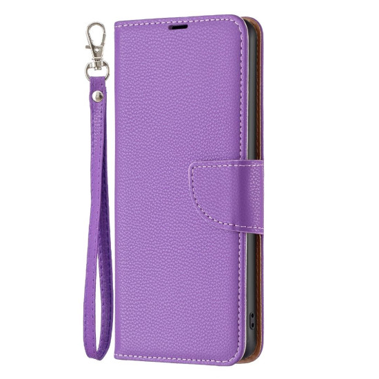 For Samsung Galaxy S24+ 5G Litchi Texture Pure Color Flip Leather Phone Case(Purple)