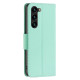 For Samsung Galaxy S24+ 5G Litchi Texture Pure Color Flip Leather Phone Case(Green)