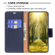 For Samsung Galaxy S24+ 5G Litchi Texture Pure Color Flip Leather Phone Case(Blue)
