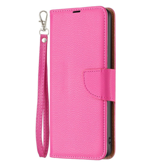 For Samsung Galaxy S24+ 5G Litchi Texture Pure Color Flip Leather Phone Case(Rose Red)