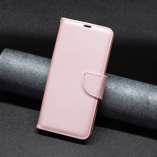 For Samsung Galaxy S24+ 5G Litchi Texture Pure Color Flip Leather Phone Case(Rose Gold)