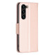For Samsung Galaxy S24+ 5G Embossing Two Butterflies Pattern Leather Phone Case(Rose Gold)