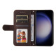 For Samsung Galaxy S24+ Skin Feel Life Tree Metal Button Leather Phone Case(Brown)