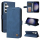 For Samsung Galaxy S24+ Skin Feel Life Tree Metal Button Leather Phone Case(Blue)
