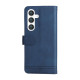 For Samsung Galaxy S24+ Skin Feel Life Tree Metal Button Leather Phone Case(Blue)