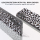 For Samsung Galaxy S24+ 5G ABEEL Black Edge Leopard Phone Case(Silver Leopard)