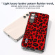 For Samsung Galaxy S24+ 5G ABEEL Black Edge Leopard Phone Case(Red Leopard)