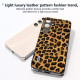 For Samsung Galaxy S24+ 5G ABEEL Black Edge Leopard Phone Case(Golden Leopard)