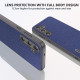 For Samsung Galaxy S24+ 5G ABEEL Black Edge Genuine Leather Mino Phone Case(Royal Blue)