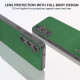 For Samsung Galaxy S24+ 5G ABEEL Black Edge Genuine Leather Mino Phone Case(Green)