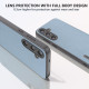 For Samsung Galaxy S24+ 5G ABEEL Black Edge Genuine Leather Mino Phone Case(Blue)