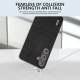 For Samsung Galaxy S24+ 5G ABEEL Black Edge Genuine Leather Mino Phone Case(Black)