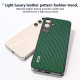 For Samsung Galaxy S24+ 5G ABEEL Genuine Leather Luxury Black Edge Phone Case(Night Green)
