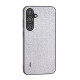 For Samsung Galaxy S24+ 5G ABEEL Diamond Black Edge Phone Case(Jewel Silver)