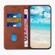 For Samsung Galaxy S24+ Diamond Splicing Skin Feel Magnetic Leather Phone Case(Brown)