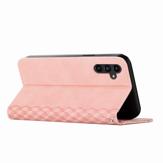 For Samsung Galaxy S24+ Diamond Splicing Skin Feel Magnetic Leather Phone Case(Rose Gold)