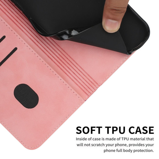For Samsung Galaxy S24+ Diamond Splicing Skin Feel Magnetic Leather Phone Case(Rose Gold)