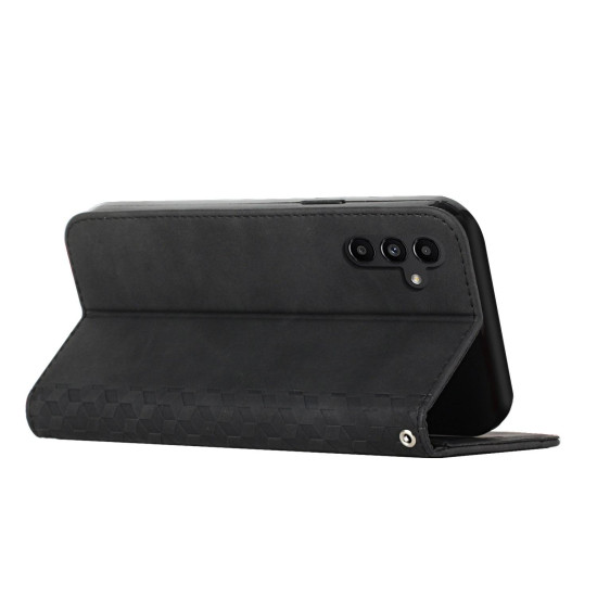 For Samsung Galaxy S24+ Diamond Splicing Skin Feel Magnetic Leather Phone Case(Black)
