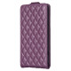 For Samsung Galaxy S24+ 5G Diamond Lattice Vertical Flip Leather Phone Case(Dark Purple)