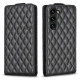 For Samsung Galaxy S24+ 5G Diamond Lattice Vertical Flip Leather Phone Case(Black)