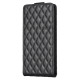 For Samsung Galaxy S24+ 5G Diamond Lattice Vertical Flip Leather Phone Case(Black)