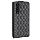 For Samsung Galaxy S24+ 5G Diamond Lattice Vertical Flip Leather Phone Case(Black)