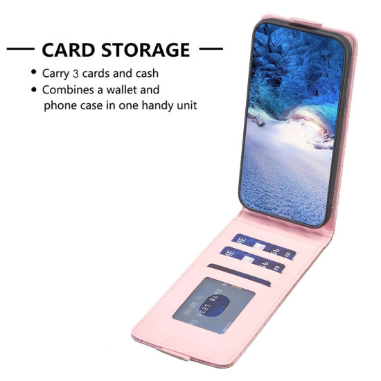 For Samsung Galaxy S24+ 5G Diamond Lattice Vertical Flip Leather Phone Case(Pink)