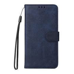 For Samsung Galaxy S24+ Classic Calf Texture Flip Leather Phone Case(Blue)