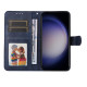 For Samsung Galaxy S24+ Classic Calf Texture Flip Leather Phone Case(Blue)
