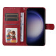 For Samsung Galaxy S24+ Classic Calf Texture Flip Leather Phone Case(Red)