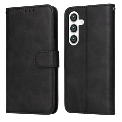 For Samsung Galaxy S24+ Classic Calf Texture Flip Leather Phone Case(Black)