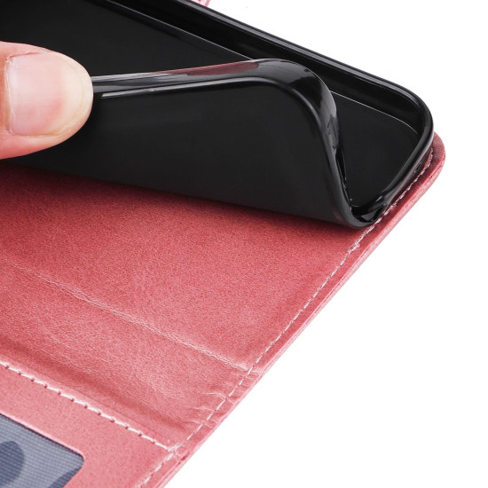 For Samsung Galaxy S24+ Classic Calf Texture Flip Leather Phone Case(Rose Gold)