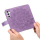For Samsung Galaxy S24+ 7-petal Flowers Embossing Leather Phone Case(Light Purple)
