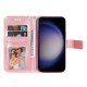 For Samsung Galaxy S24+ 7-petal Flowers Embossing Leather Phone Case(Rose Gold)