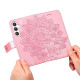 For Samsung Galaxy S24+ 7-petal Flowers Embossing Leather Phone Case(Rose Gold)