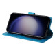 For Samsung Galaxy S24+ Embossed Sunflower Leather Phone Case(Blue)