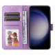 For Samsung Galaxy S24+ Embossed Sunflower Leather Phone Case(Purple)