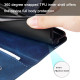 For Samsung Galaxy S24+ Fashion Calf Texture Zipper Leather Phone Case(Blue)