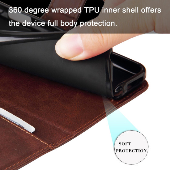 For Samsung Galaxy S24+ Fashion Calf Texture Zipper Leather Phone Case(Brown)
