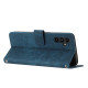 For Samsung Galaxy S24+ Skin Feel Stripe Pattern Leather Phone Case with Long Lanyard(Blue)