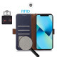 For Samsung Galaxy S24+ Crazy Horse Top Layer Cowhide Leather Phone Case(Blue)