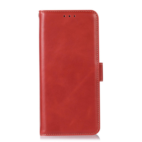 For Samsung Galaxy S24+ Crazy Horse Top Layer Cowhide Leather Phone Case(Red)