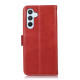 For Samsung Galaxy S24+ Crazy Horse Top Layer Cowhide Leather Phone Case(Red)