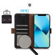 For Samsung Galaxy S24+ Crazy Horse Top Layer Cowhide Leather Phone Case(Black)