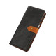For Samsung Galaxy S24+ 5G KHAZNEH Dual-color Cowhide Texture Flip Leather Phone Case(Black)