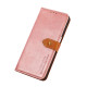 For Samsung Galaxy S24+ 5G KHAZNEH Dual-color Cowhide Texture Flip Leather Phone Case(Rose Gold)